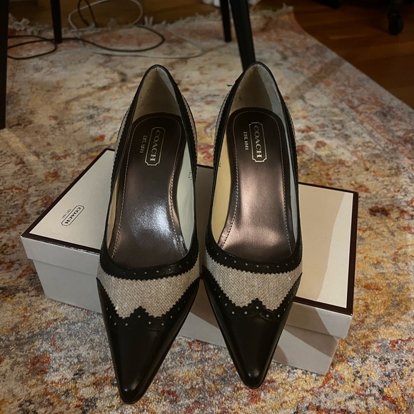 Coach Black/Natural Estefani‎ Heels - Picture 3 of 7